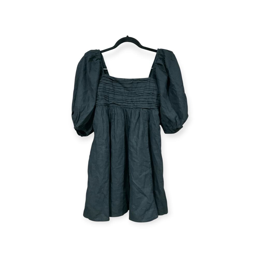 Abercrombie & Fitch Dress Women XS Black Linen Cotton